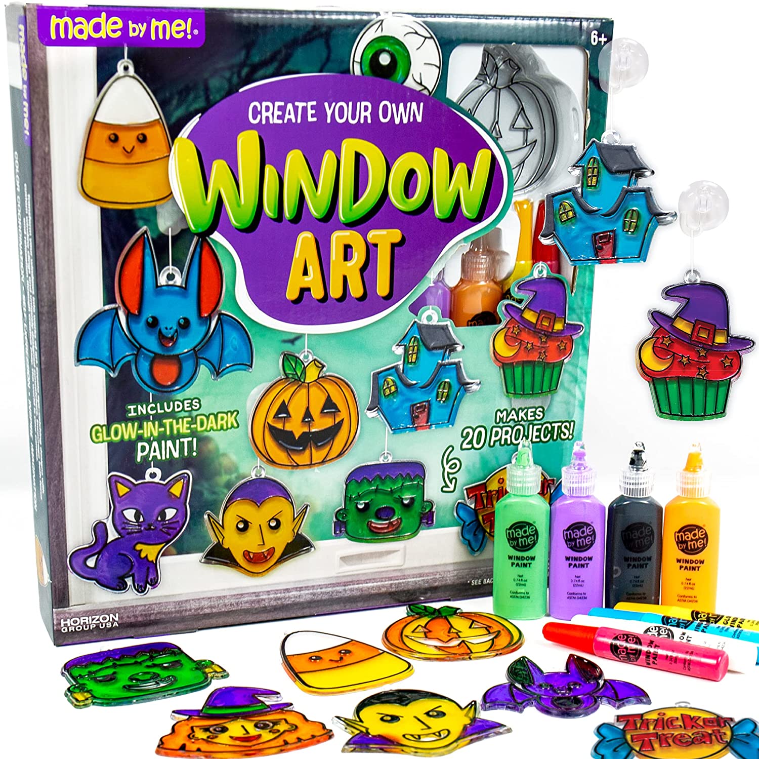 Made By Me Create Your Own Halloween Window Art DIY Suncatcher Kit