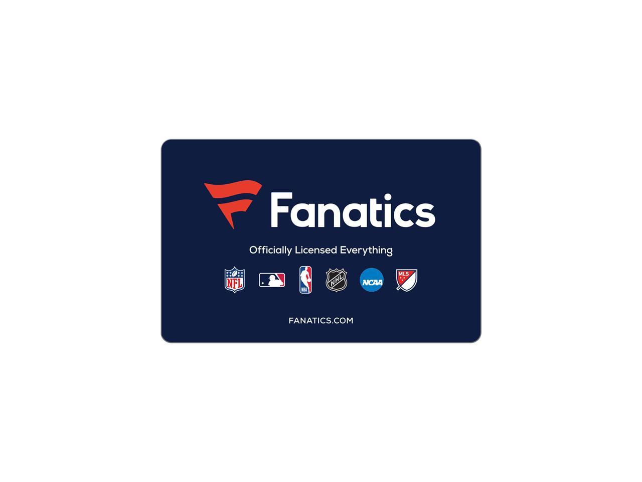 $50 Fanatics eGift Card (Email Delivery) for $38