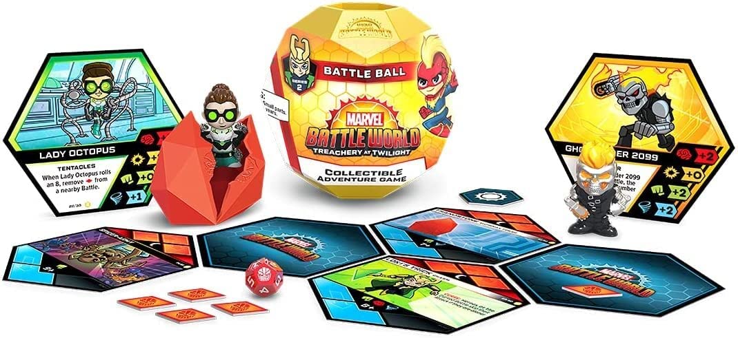MARVEL BATTLEWORLD: SERIES 2 – TREACHERY AT TWILIGHT BATTLE BALL – Gioco Cooperativo Collezionabile