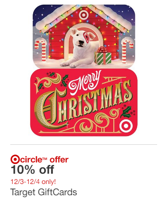 December 3-4 Only* Target Gift Card (Mail, Email or Mobile ...
