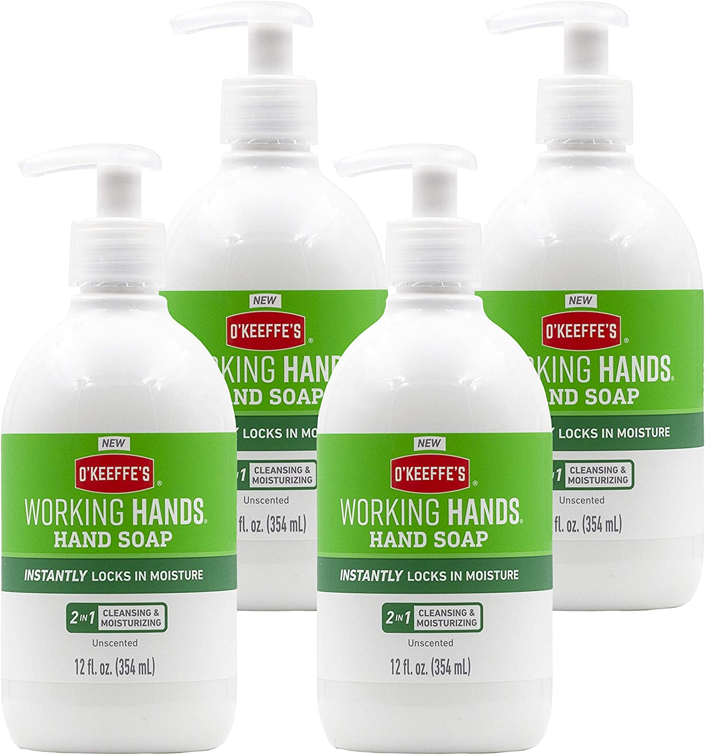 4-Count 12-Oz. O'Keeffe's Working Hands Moisturizing Hand Soap $18.96 + Free S&H w/ Prime or $25+