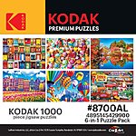 6-Pack 1000-Piece Kodak Multipack Jigsaw Puzzles $20.25