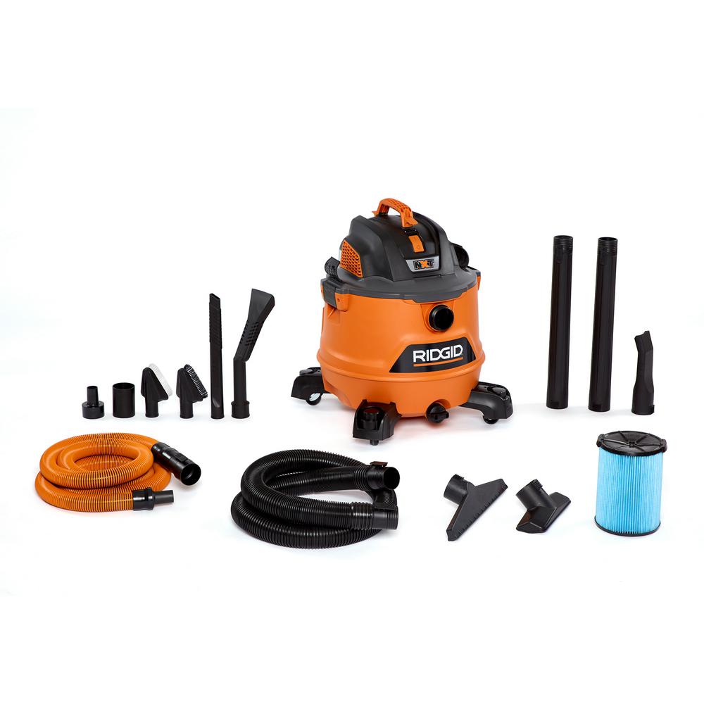 14 Gal Ridgid 6 0 Peak Hp Nxt Wet Dry Shop Vacuum W Fine Dust