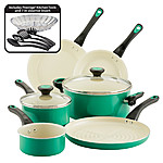 Go Healthy! by Farberware 13-Piece Nonstick Pots and Pans Set Green $42.98 + Free Ship Walmart