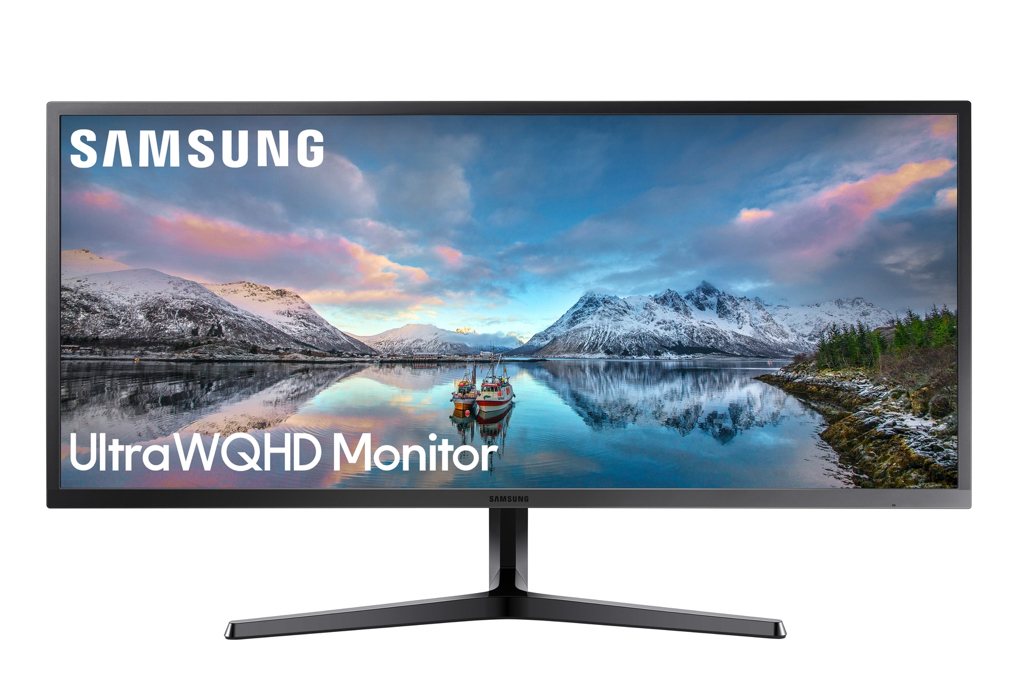 34" SJ55W Ultra WQHD Monitor Monitors . - $250