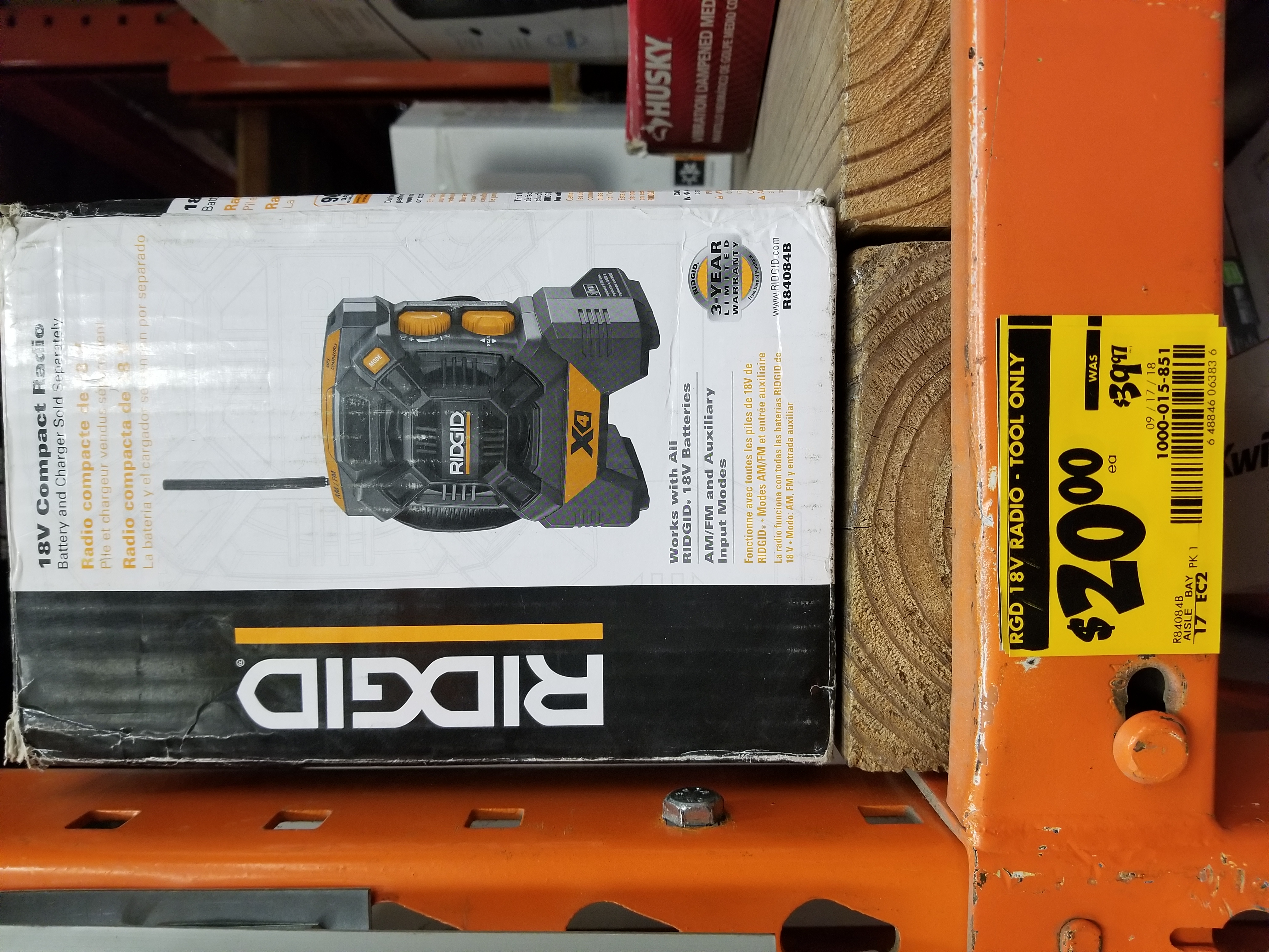Ymmv Ridgid 18v Radio Tool Only No Battery B M Home Depot Clearance Clearance Slickdeals Net