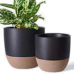 2-Pack Ceramic Planters for Indoor Plants $13.74
