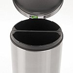 DEAD Brabantia Pedal Trash/Recycle Bin, Silent Close with 2 x 20l Inner Buckets– Fingerprint Proof Matte Steel $27.46