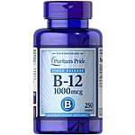 Puritan's Pride Vitamin B-12 1000 Mcg Timed Release Caplets, 250 Count $6.23 w/ Subscribe &amp; Save