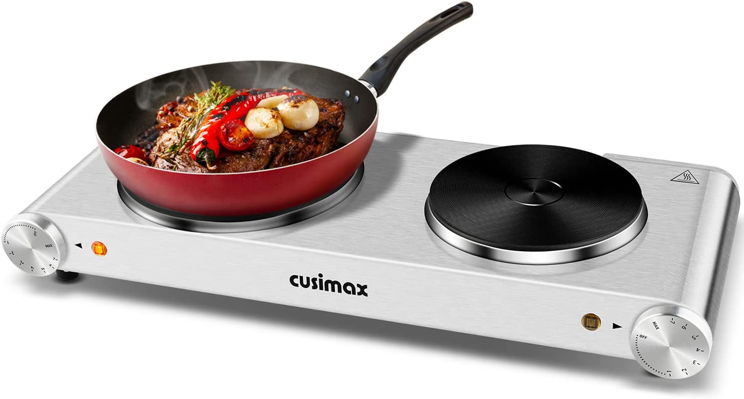 CUSIMAX Double Burner Electric Cooktop $34.99 @Amazon + FS
