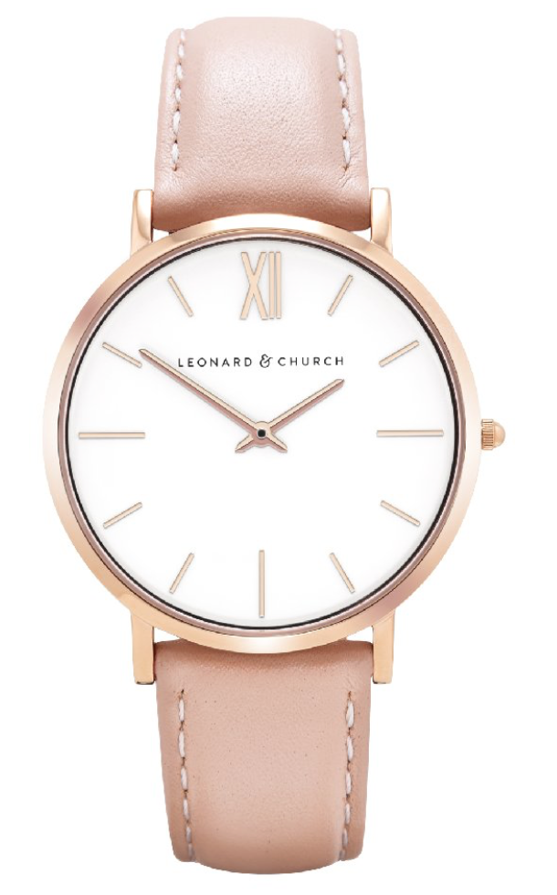 Leonard and Church: Women's Classic Timepiece set with Sapphire Crystal Lens for $78.98 + Free Shipping