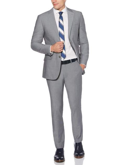 PerryEllis.com has Very Slim Fit Gray Suit for $49.98
