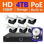LaView 8-Channel 1080P IP 4TB NVR Wired Indoor/Outdoor Cameras w Remote - $673.50 at Home Depot
