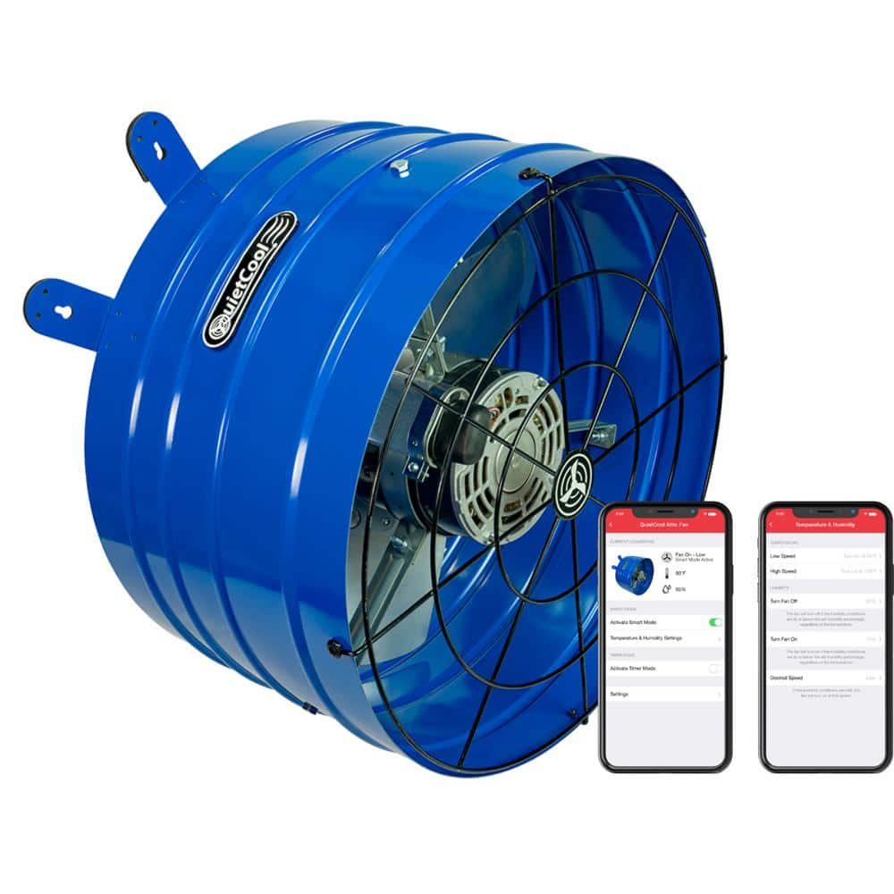 YMMV - QuietCool 1945 CFM Smart App Controlled 2-Speed Gable Mount Electric Attic Fan AFG SMT PRO-2.0 - The Home Depot IN STORE ONLY $16