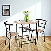 3-Piece Mainstays Metal and Wood Dining Set (3 Colors) $64 + Free Shipping