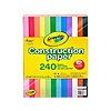 240-Pack Crayola Construction Paper (Multicolor) $3.99 + Free Shipping w/ Prime