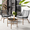 3-Piece Mainstays Skyler Steel Wicker Rope Patio Set (Grey) $157 + Free Shipping