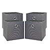 4-Pack 10.5&amp;quot; Mainstays Collapsible Fabric Cube Storage Bins (Gray) $9.98 + Free S&amp;amp;H w/ Walmart+ or on $35+