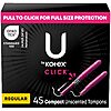 45-Count U by Kotex Click Compact Tampons (Regular) $3.58 w/ S&amp;amp;S + Free Shipping w/ Prime or on $35+