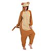 Naitoke Adult Halloween Hooded Fleece Onesie (Brown Khaki or Yellow Chick)