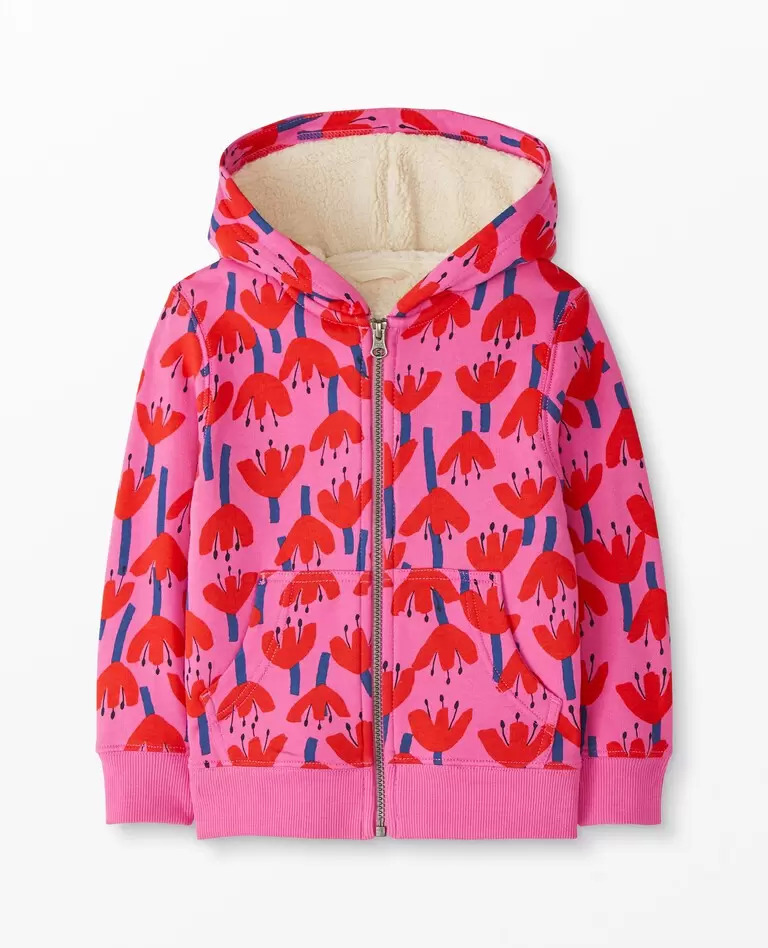 Hanna Andersson Boys' or Girls' Print Faux Shearling Lined Hoodie (Various Prints) $19.79 & More + Free Shipping $100+