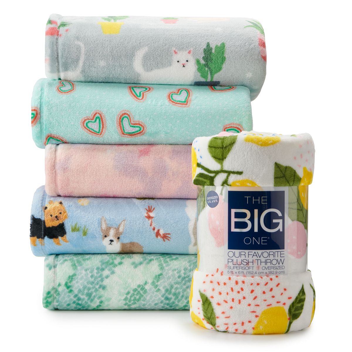60" x 72" The Big One Oversized Supersoft Plush Throw $9.73 + Free Store Pickup at Kohl's or Free Shipping on $49+