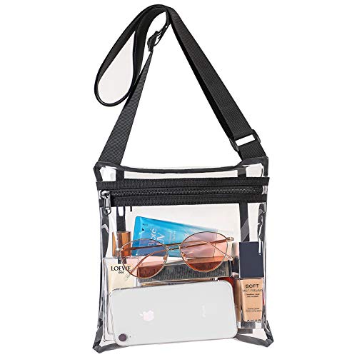 Vorspack Stadium Approved Clear Crossbody Bag w/ Inner Pocket (Black) $10 + Free Shipping w/ Prime or on $25+