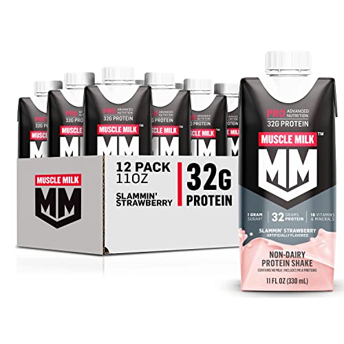 12-Pack 11-Oz Muscle Milk Pro Advanced Nutrition Protein Shake (Slammin' Strawberry) $14.49 w/ S&S + Free Shipping w/ Prime or on $25+