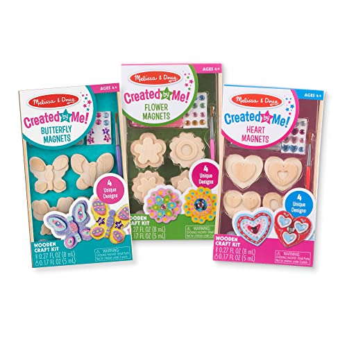 3-Pack Melissa & Doug Created by Me! Wooden Magnets Craft Kit (Butterflies, Hearts, Flowers) $16.35 + Free Shipping w/ Prime or on $25+