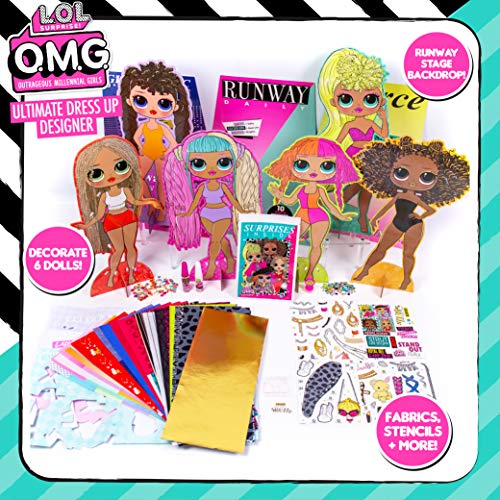 LOL OMG Ultimate Dress Up Designer Fashion Craft Kit w/ 6 Paper Dolls & 100+ Accessories $11.75 + Free Shipping w/ Prime or on $25+