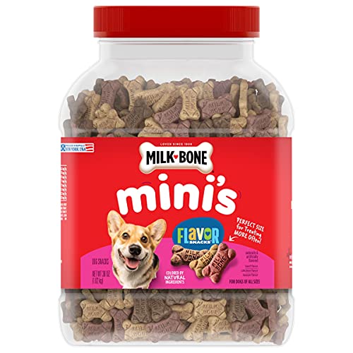 36-Oz Milk-Bone Mini's Flavor Snacks Dog Treats $8.62 w/ S&S + Free Shipping w/ Prime or on $25+