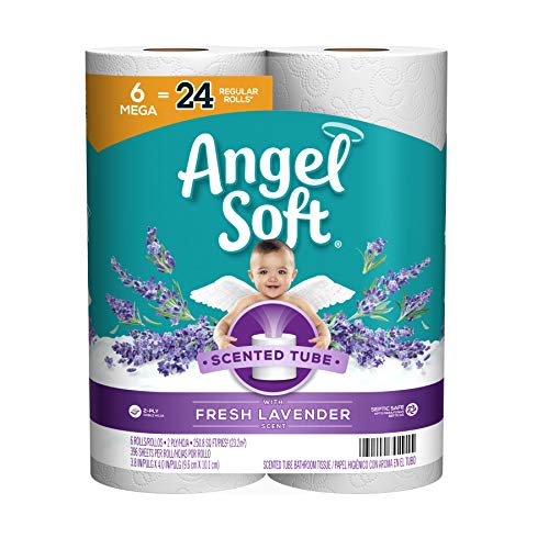6-Count Angel Soft Mega Roll Toilet Paper w/ Fresh Lavender Scent (2-Ply) $7.41 + Free Shipping w/ Prime or on $25+