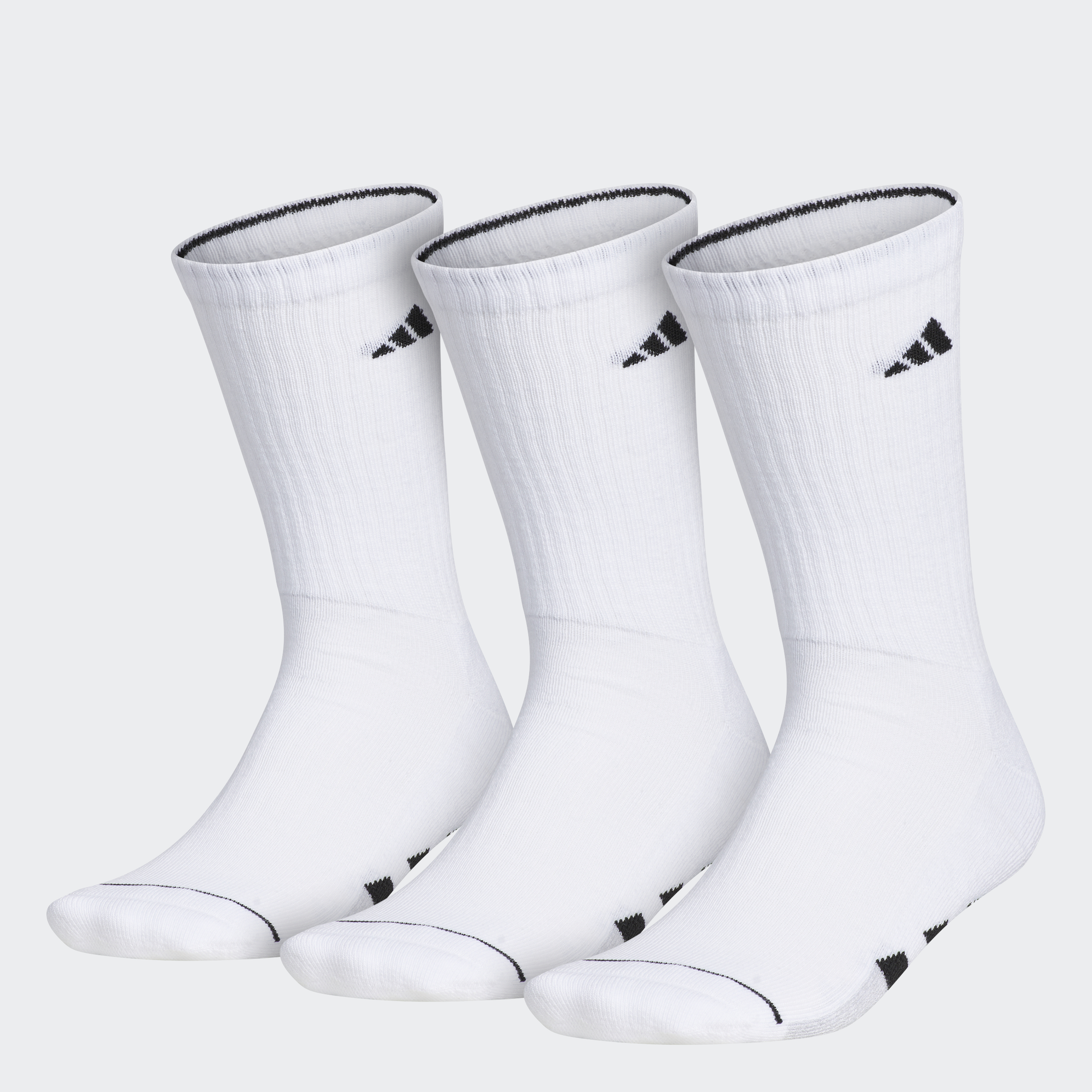 3-Pairs adidas Men's Cushioned Crew Socks (XL Only, White) $3.50 + Free Shipping