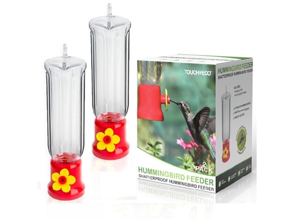 2-Pack Touch of Eco Hummingbird Feeder $12 + Free Shipping w/ Prime
