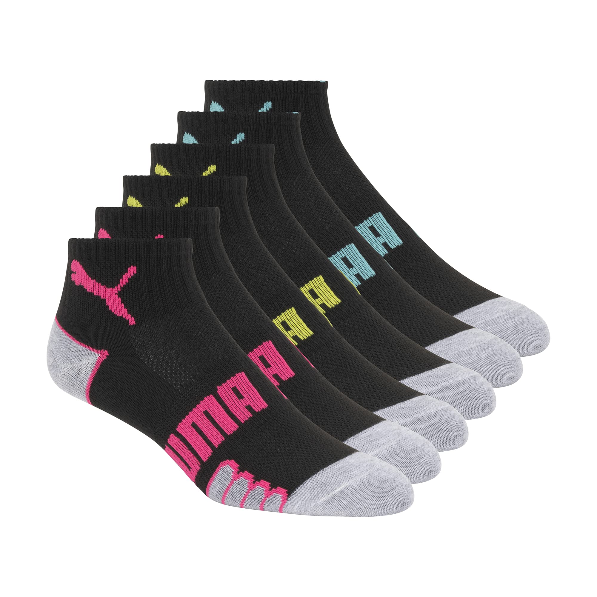 6-Pack PUMA Women's Quarter Crew Socks (Black) $8.91 + Free Shipping w/ Prime or on $25+