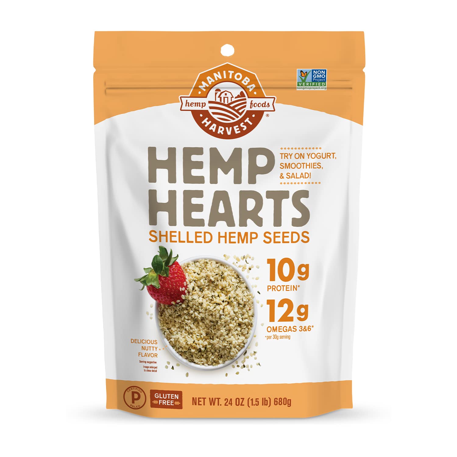 24-Oz Manitoba Harvest Hemp Hearts Shelled Hemp Seeds $10.42 w/ S&S + Free Shipping w/ Prime or on $25+