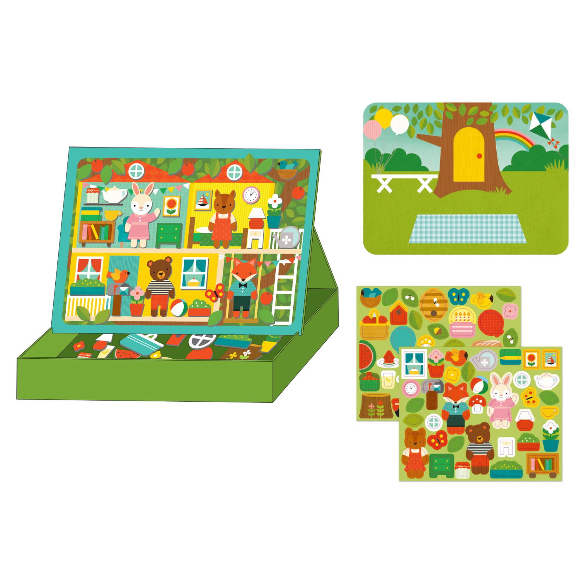 74-Piece Petit Collage Treehouse Party Animal Friends Magnetic Board $13.98 + Free Shipping w/ Prime or on $25+