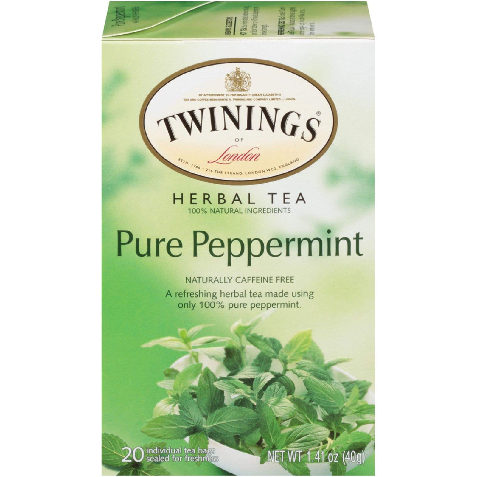 6-Pack Twinings Pure Peppermint Caffeine-Free Individually Wrapped Tea Bags (20-Count Per Pack, 120 Total) $8.35 + Free Shipping w/ Prime or on $25+