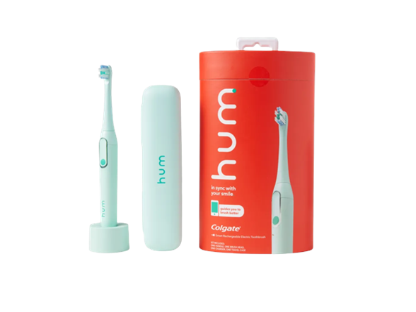 2-Pack Colgate hum Sonic Battery Powered Smart Electric Toothbrushes w/ 2 Travel Cases (Teal) $25 + Free Shipping w/ Prime