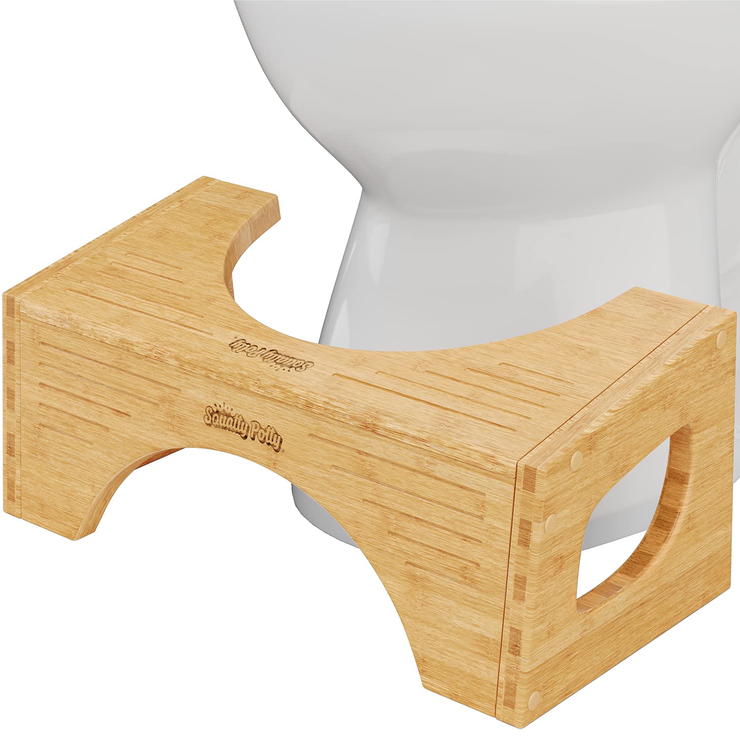 7" & 9" Squatty Potty The Original Bamboo Toilet Flip Stool $25 + Free Shipping
