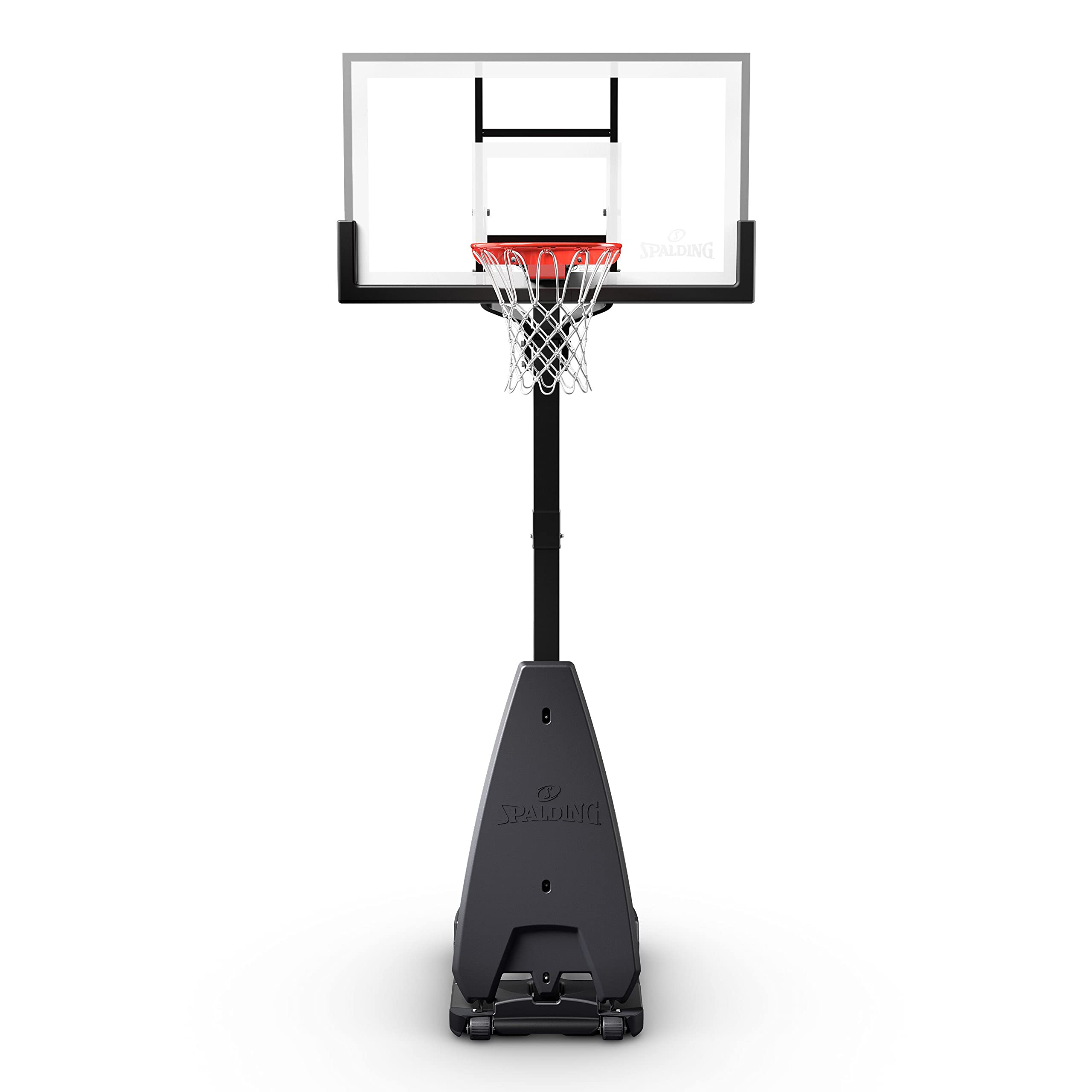 Spalding Ultimate Hybrid Tempered Glass Portable Basketball Hoop (Glass