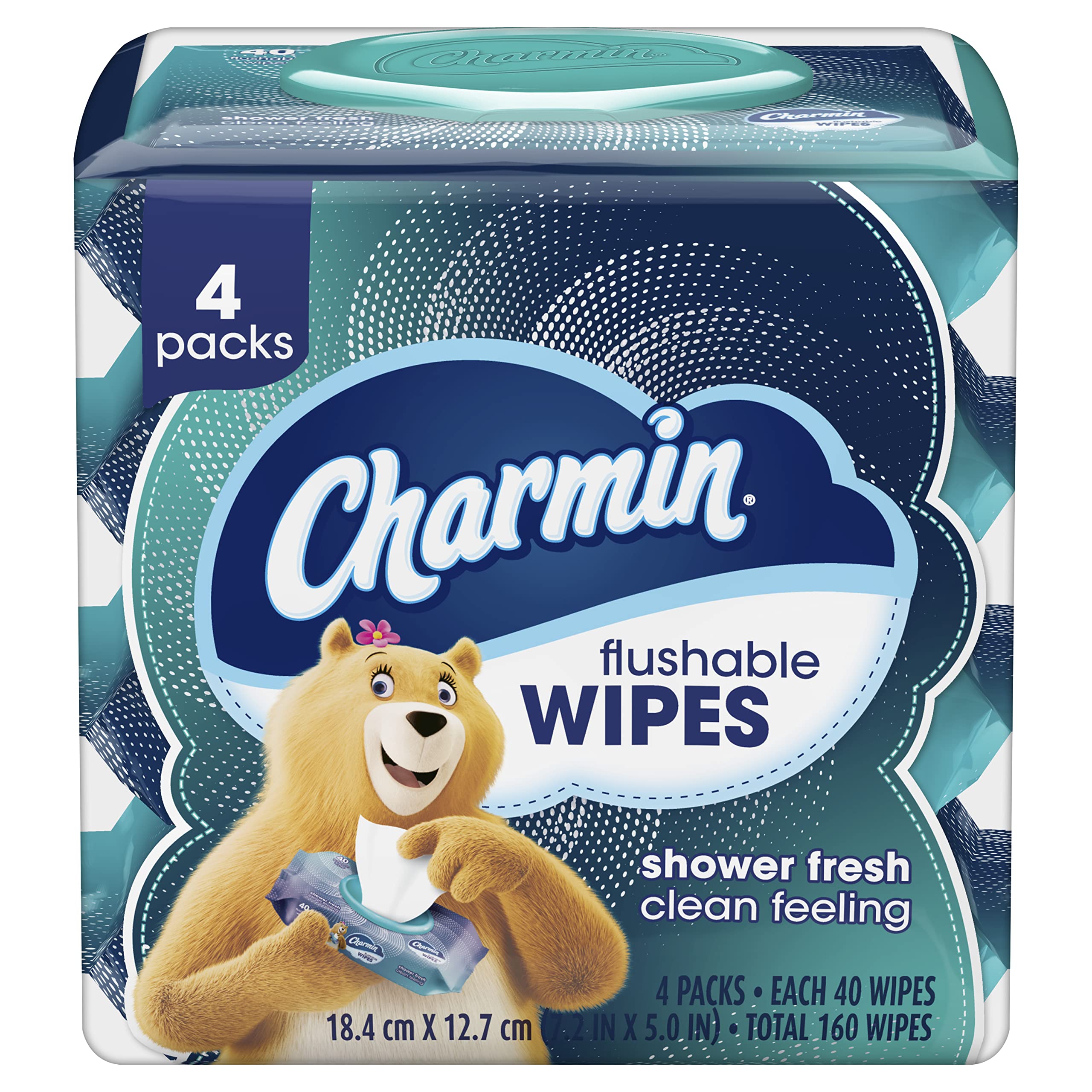 4-Pack 40-Count Charmin Flushable Wipes (Shower Fresh) $6.22, More + Free Shipping w/ Prime or on $25+