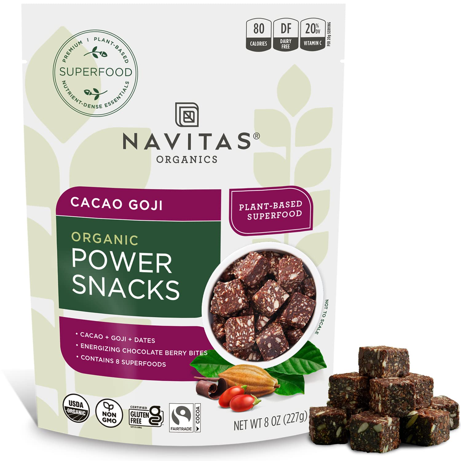 8-oz Bag Navitas Organics SuperFood Power Snacks (Cacao Goji) $3.90 w/ S&S + Free Shipping w/ Prime or on $35+