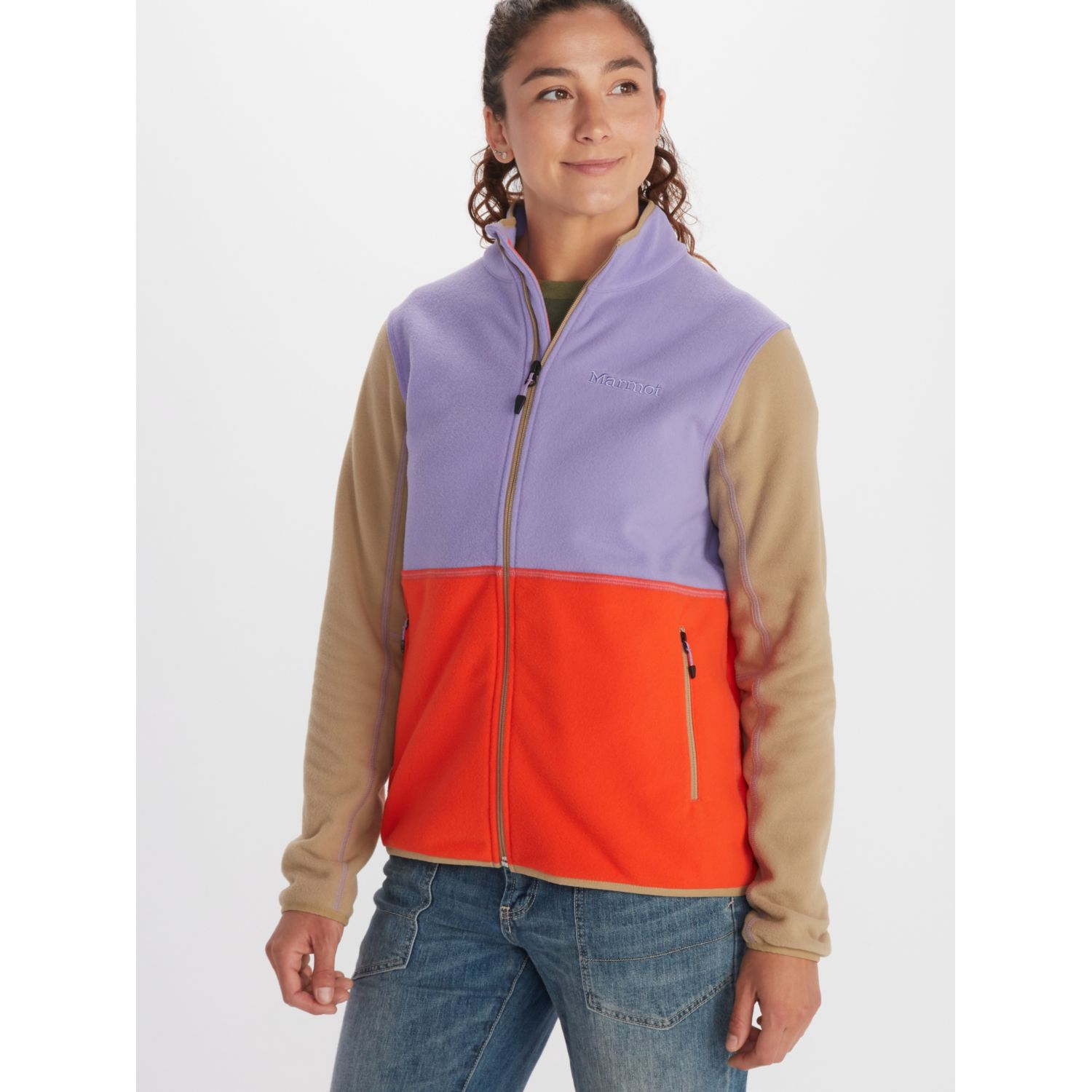 Marmot Women's Rocklin Full-Zip Fleece Jacket (Paisley Purple/Red Sun/Shetland, Size XS-XL) $23.97 + Free Shipping