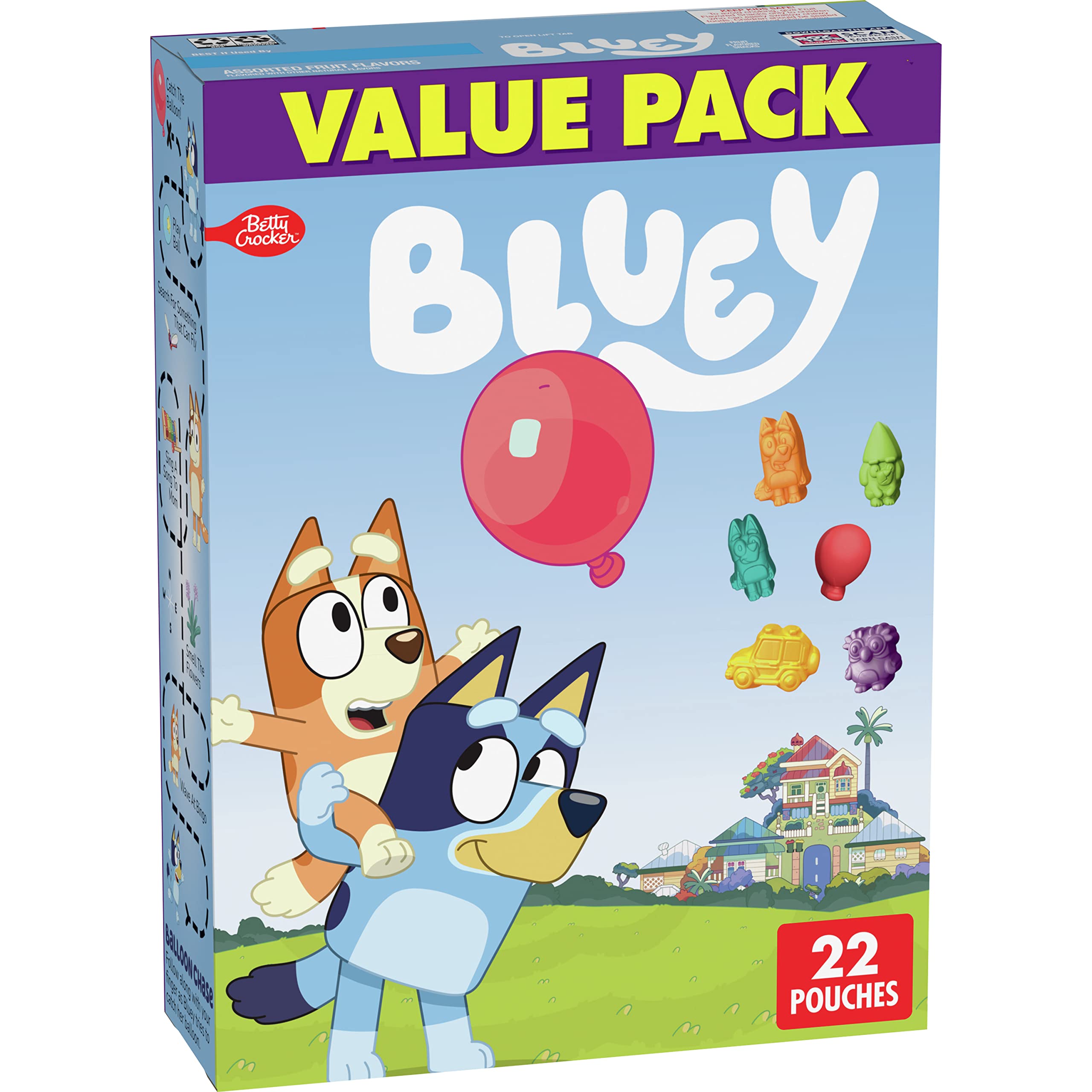 22Count Betty Crocker Bluey Fruit Snacks