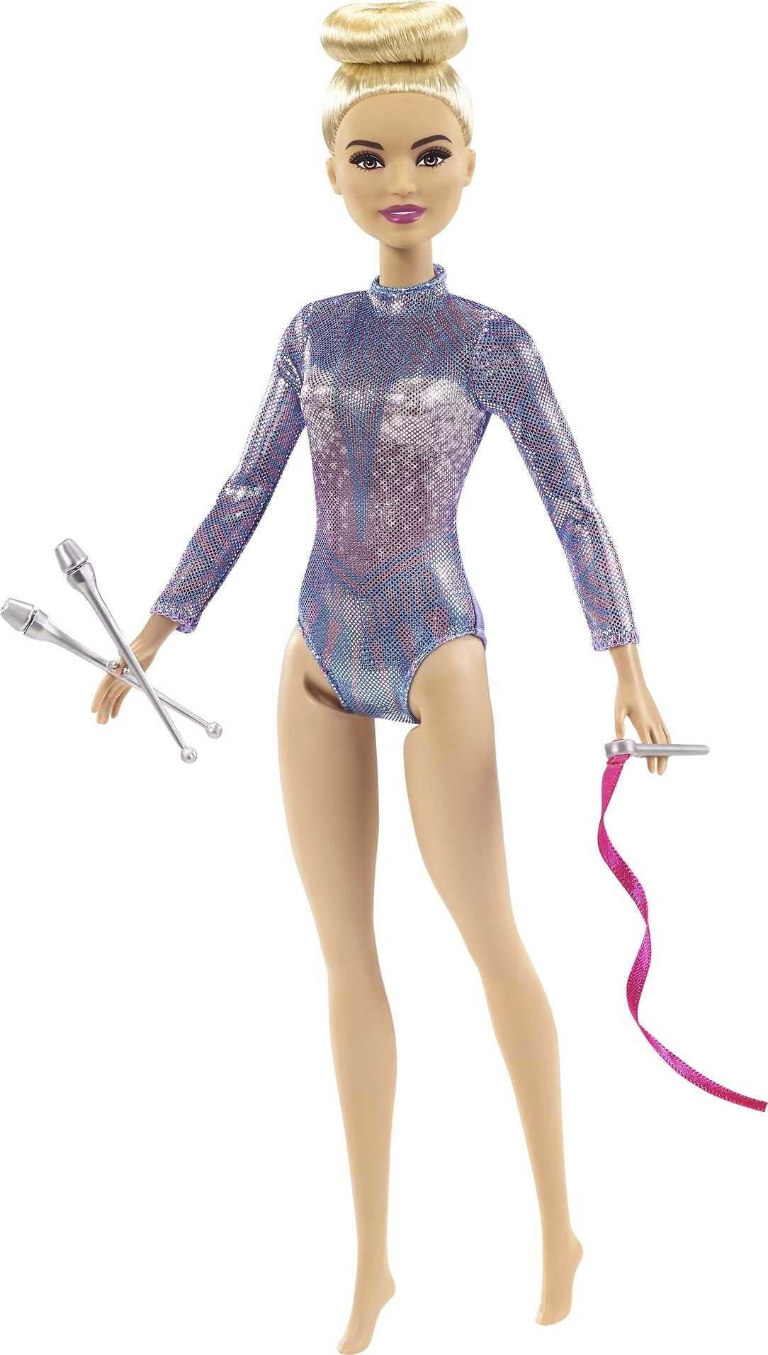 12" Barbie Career Rhythmic Gymnast Blonde Doll w/ Leotard & Accessories $7.97 + Free Store P/U at Walmart or Free Shipping w/ Walmart+ or on $35+