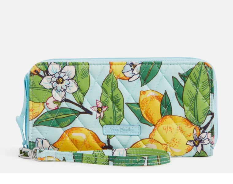 Vera Bradley: Cotton RFID Accordion Wristlet $7.50, ID & Lanyard Combo $10, Sling Backpack $15.80, More + Free Shipping