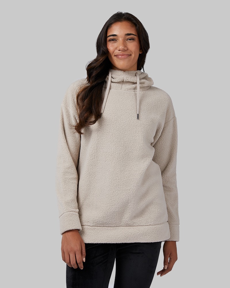 32 Degrees Women's Shorthair Sherpa Pullover Hoodie (3 Colors, Size XS-XXL) $10 + Free Shipping