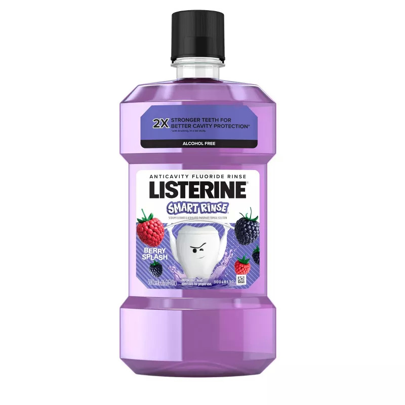 16.9-Oz Listerine Smart Rinse Kids' Mouthwash (Berry Splash) $3.40 w/ S&S + Free Shipping w/ Prime or on $35+