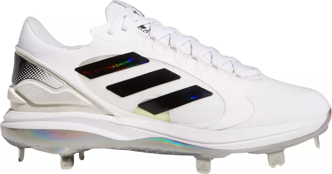 adidas Women's Purehustle 2 Elite Metal Fastpitch Softball Cleats Shoes (White/Iridescent, Size 7-10) $14.22 + Free Shipping on $49+
